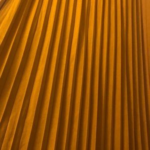 Mustard Yellow Pleated skirt